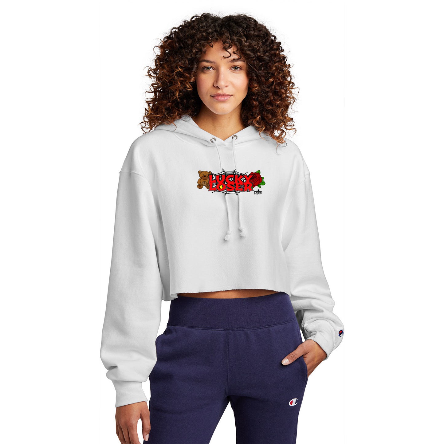 Lucky Loser Women's Crop Hoodie