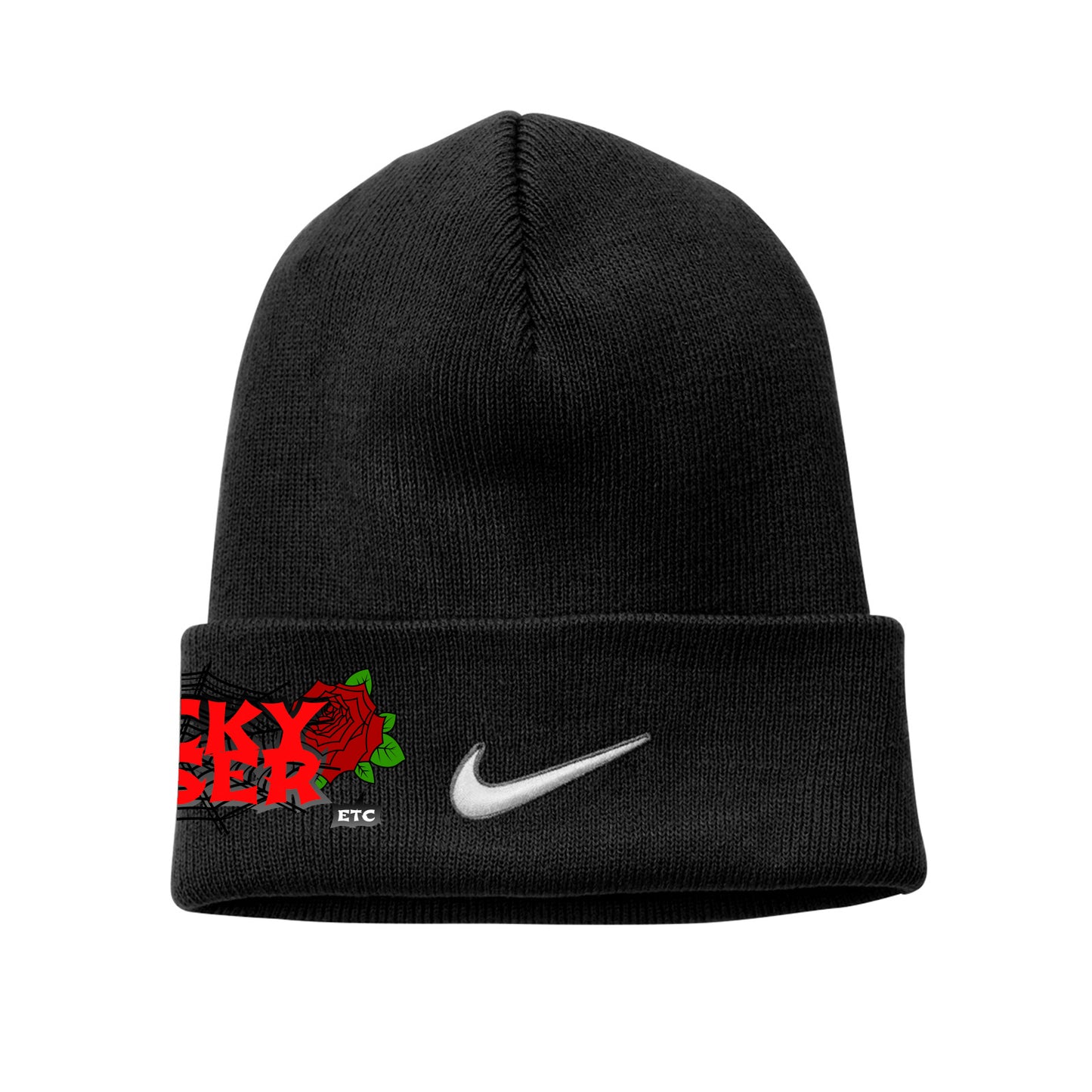 Lucky Loser Stamp Beanie Black